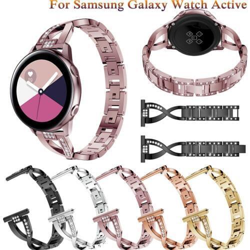 20mm new Fashion Bracelet for Huami Amazfit GTR 42mm Women Band with Rhinestone Bracelet for Samsung Galaxy Watch Active Bracele