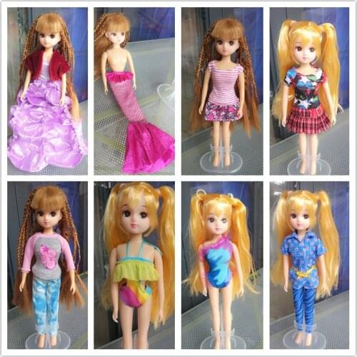 30cm Doll Dress Fashion Clothes suit for licca For Barbie Doll for blythe Accessories Baby Toys Best Girl' Gift