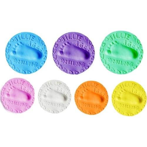 Baby Care Hand Foot Inkpad Drying Soft Plasticine Ultra-Light Clay Infant Handprint Footprint Imprint Mud Children Kids Educ