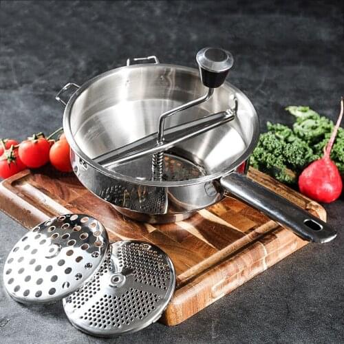 Masher Stainless Steel Vegetable Fruits Puree Pressing Tool Pumpkin Grinder Food Mashing Kitchen Accessories