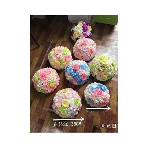 2018 wedding flower road lead flower bouquet Diameter 36cm Roman pillar flower decoration 10pcs/lot