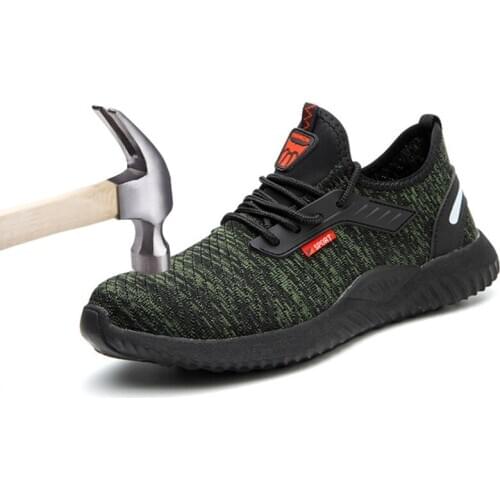 Outdoor Men Sports Shoes Anti-sting Breathable Light Steel Bag Head Building Safety Shoes Outdoor Hiking Shoes Men Hunting Boots