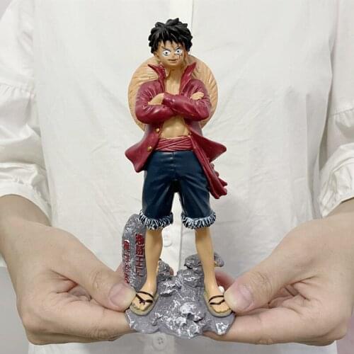 [VIP] 17cm Anime One Piece Luffy Sanji Zoro Law Shanks Action Figure Resin statue model Home decorations Ornaments kids gift