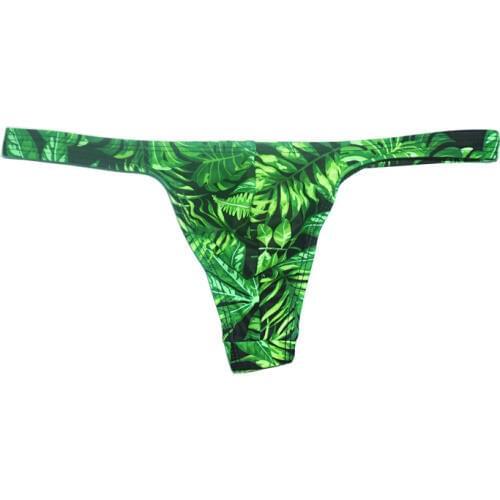 WD201 Sexy floral swimwear men hot gay men thong swimwear swimming pool swim briefs short spa bathing suits samll size no lacing