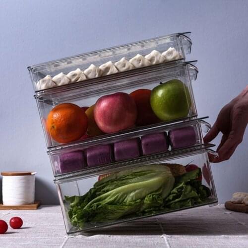 Drawer Refrigerator Food Containers Home Organizer Storage Box Kitchen Storage Transparent Multi-Function PP Dumpling Egg Box