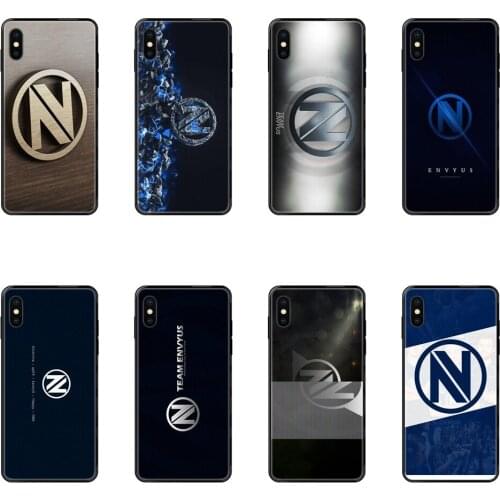 Order For Huawei Honor Play V10 View Mate 10 20 20X 30 Lite Pro Y3 Y5 Y9 Nova 3 3i Pro Team Envyus Black Soft TPU Cell Cover