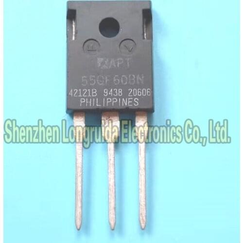 10PCS APT55GF60BN APT55GF60 TO-247 MOSFET TRANSISTOR 55A 600V