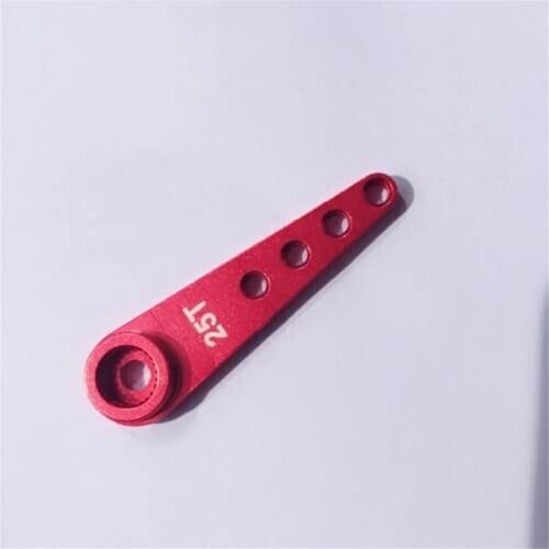 2pcs Aluminum Alloy 37mm 25T Steering Servo Horn Arm for Rc Futaba Parts - Red