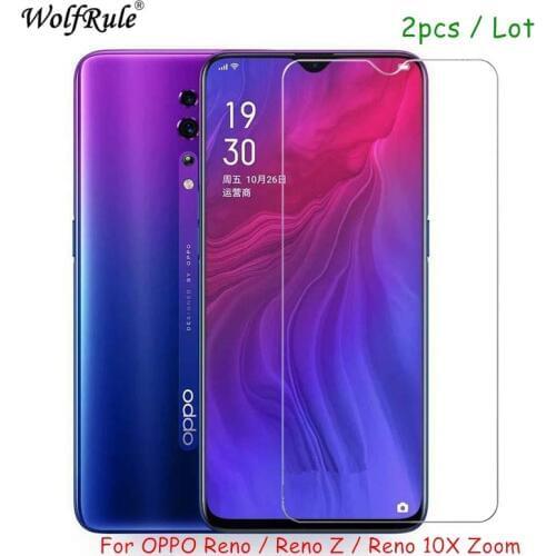 2PCS screen protector Glass For OPPO RENO Z Tempered Glass For OPPO RENO Z HD Protective Ultra-thin Phone film RENO Z Glass