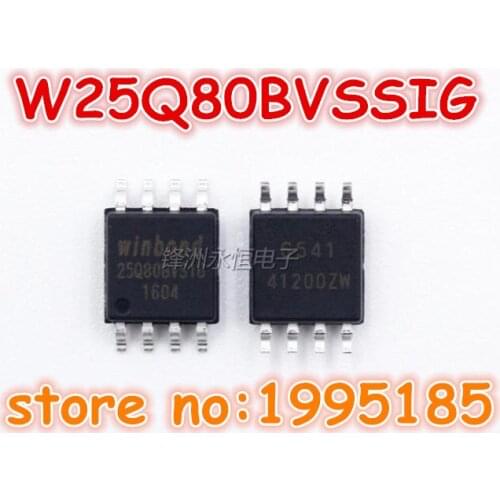 20pcs/lot W25Q80BVSSIG W25Q80