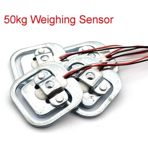 4 Pcs 50kg Body Scale Sensor Human Scale Load Cell Weighing Sensor for arduino(With Indenter)