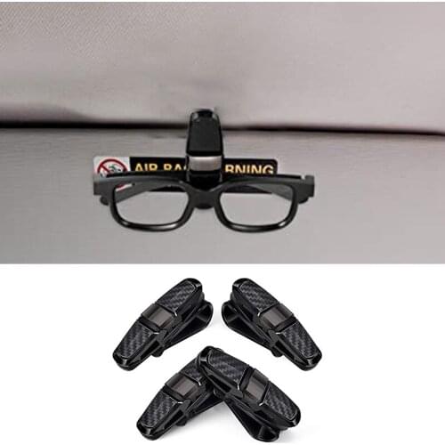 4 Packs Glasses Holders for Car Sun Visor,Double-Ends Clip and Rotational Glasses Holderr