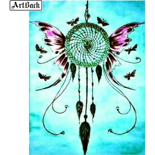 5d diy diamond painting butterfly landscape pattern full square mosaic diamond embroidery rhinestone view