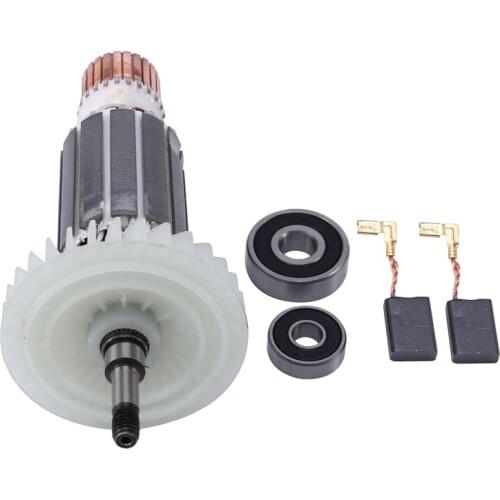 AC220-240V Angle Grinder Rotor for Makita 9553NB 9553HB 9555HN 9553HN Armature Anchor Rotor Stator Gear Power Tool Parts