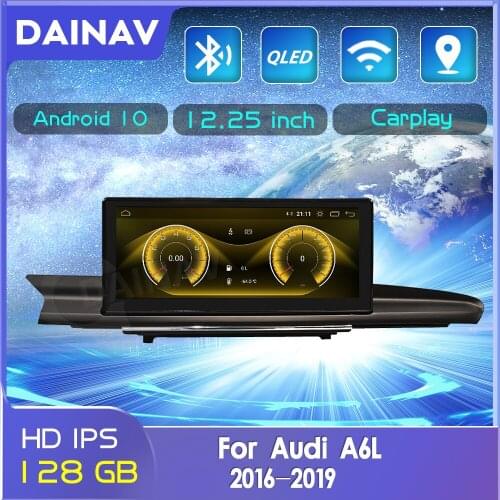 128GB 2 Din Android 10 Car Radio For Audi A6L 2016 2017 2018 2019 Car Autoradio stereo GPS Navigation Multimedia DVD player