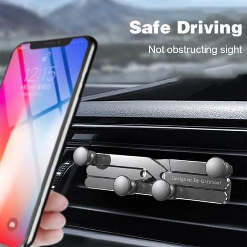 Auto-Clamping Gravity Car Phone Mount Cell Car Mount Air Vent Stand Shockproof and no noise Universal Mobile Phone Holder