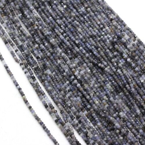 Beads Natural Semi-Precious Stone Section Beaded Women Charm Deep Tanzanite Beads for Jewelry Making Beadwork DIY Bracelet 3x2mm