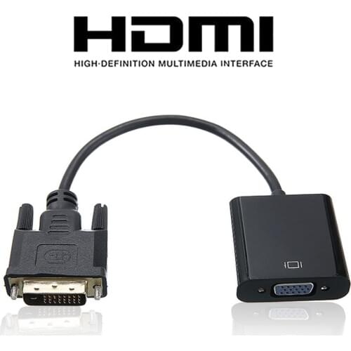 DVI-D to VGA Adapter Full HD 1080P DVI-D 24+1Pin To VGA 15Pin Female Cable Converter For Computer HDTV Monitor Display Adapter