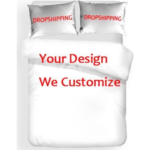 Customize Bedding Set with Any Picture or Pattern Print Duvet Cover Set Digital Printing 3D Tech Customize Design