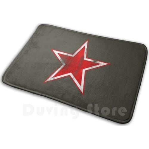 Vintage Soviet Russian Retro Red Star Soft Non-Slip Mat Rug Carpet Cushion Soviet Russian Vintage Retro Geek