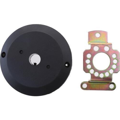 Boat Steering Wheel Bezel 90 Degree Mount for Rotary Helm System - Black