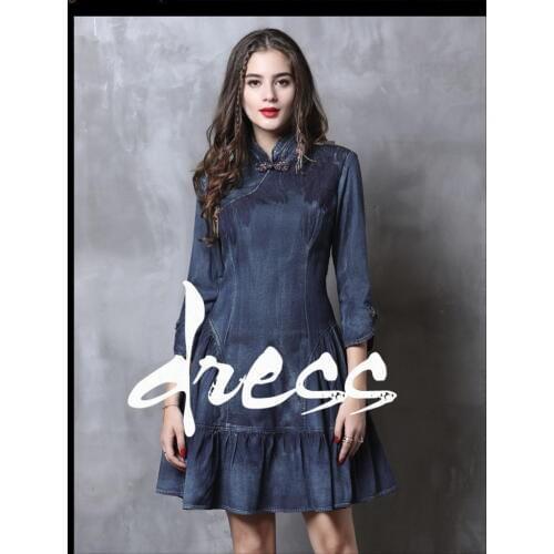 LLLWeechoLinkite Fashion Denim Dresses