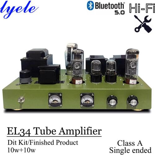 EL34 5Z3P 6N9C high-power single-ended class A tube amplifier rectifier 10W+10W kit diy and finished products are optional