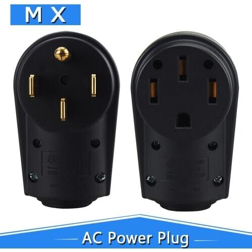 [Nema 14-50P/20R] 50 Amp Heavy RV EV Tab NEMA 14-50P/50R Male 50AMP Assembly Plug AC Electric Vehicle Male