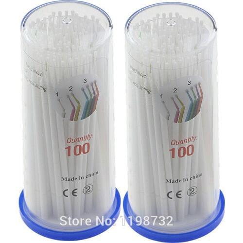 200Pcs Dental Materials Disposable Superfine Cotton Swab Applicator Stick White Dentist Products Free Shipping