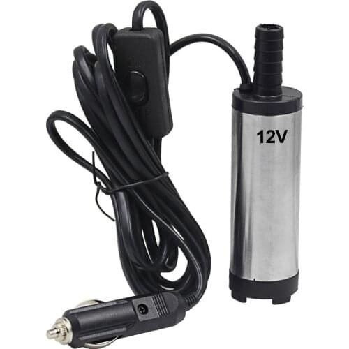 Portable 12L/min 12V DC Electric Submersible Oil Pump For Car Diesel Kerosene Fuel Transfer Water Suction Pump 12 V Volt