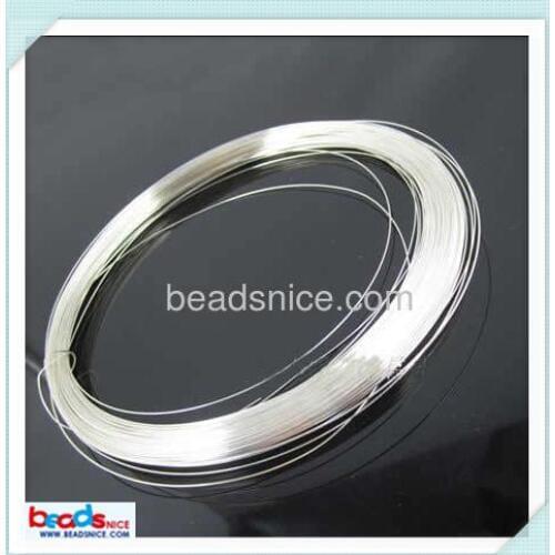 Beadsnice ID26884 wholesale wire of Jewelry accessories 20ga round solid 925 sterling silver wire