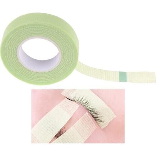 1Roll Green Medical Non-woven Fabric Eyelash Extension Supply With Holes Breathable False Eyelash Extensions Makeup Tool 4styles