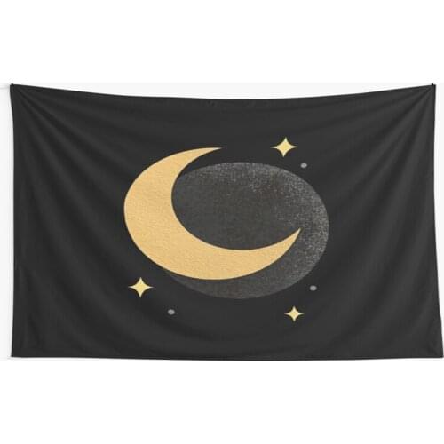 Retro Moon Pink Tapestry Wall Hanging Psychedelic Magic Hand Tarot Wall Hanging Tapestries Bedroom Dorm Room Sun Moon Wall Decor