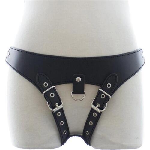 Adult Games Sexy Leather Female Chastity Belt Sex Bondage Flirt BDSM Role-play Sex Products Erotic Toys Sex Toys For Couples