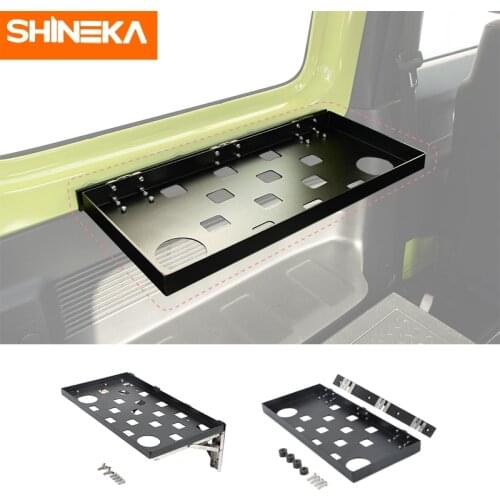 SHINEKA Stowing Tidying For Jimny Car Trunk Side Door Storage Bracket Organizer Tray Accessories For Suzuki Jimny JB74 2019-2021