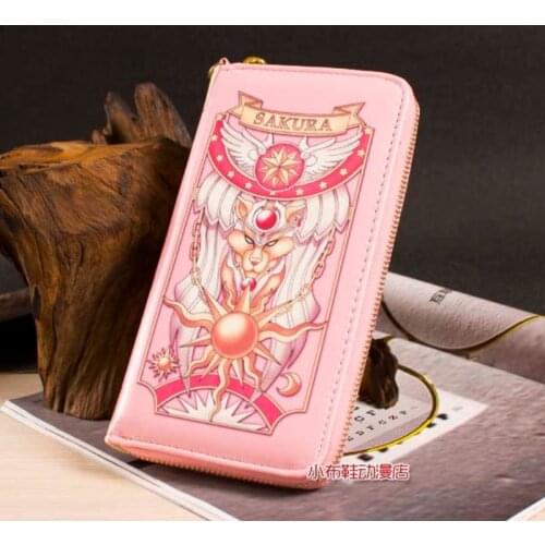 Cosplay Japan Anime Card Captor Sakura Kinomoto Star PU Handbag Women Wallet Purse Phone Bag Gift Toy New 1pcs free shipping