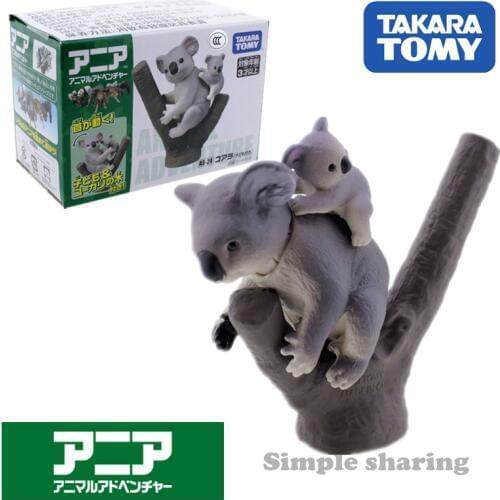 Takara Tomy Tomica Ania Animal Adventure Koala As 24 Diecast Resin Baby Toys Hot Pop Kids Dolls Funny Magic Bauble