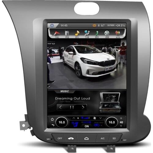 Tesla Style Android 8.1 Car DVD GPS Navigation for KIA K3 cerato forte LHD 2013- 2016 PX6 6 CORES 4G RAM RADIO IPS STEREO BT5.0