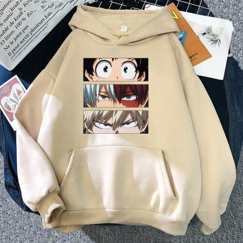 Boku No Hero- My Hero Academia Hoodies Male Anime Harajuku Manga Hooded Fashion Men Sweatshirts Cartoon Hoodie Female Hoody