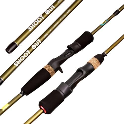 1.8M 2.1M 4 Sections Carbon Fishing Rod Lure Wt:5-22G Power Spinning/casting Carp Fishing Rod Travel Rod sea Fishing Tackle