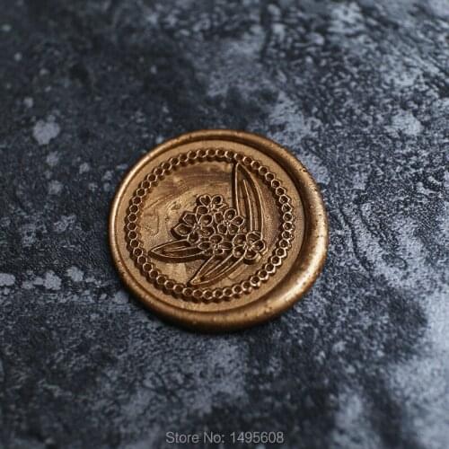 Forget Me Not Flower Wax Seal Stamp/floral Sealing Wax Seal/gift Wax Stamp for florist, wedding invitation seal,botanical stamp