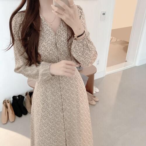 2021 New Print Summer Dress Evening Long Vintage Dresses Party Oversize Long Sleeve Beach Women Dress Robe Vestido Prom