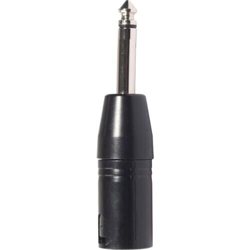 1PC XLR Male To 1/4" TRS Mono Adapter XLR3F For XLR Male To Balanced