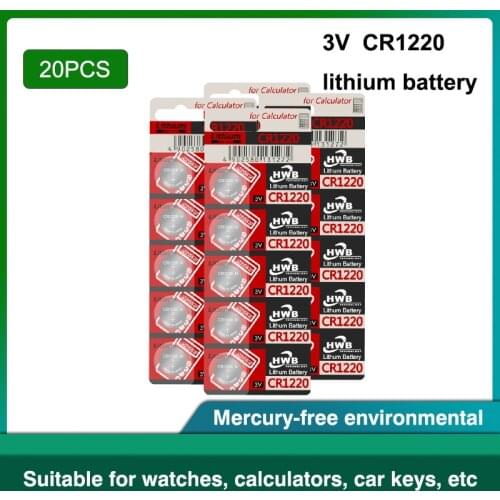 20PCS For maxell 100% Original CR1220 Button Cell Battery For Watch Car Remote Key cr 1220 ECR1220 GPCR1220 3v Lithium Battery