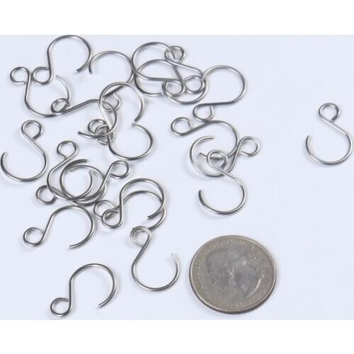 100PCS Crystal Hook ring Connector Silver bead & Chandelier crystal Connectors accessories Hanging Pandent Ring