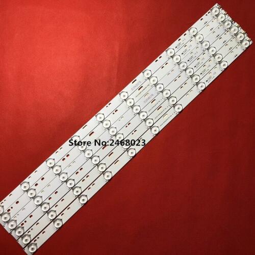 6pcs 32'' 570mm*17mm 10leds LED Backlight Lamps LED Strips w/ Optical Lens Fliter for TV Monitor Panel 30V New