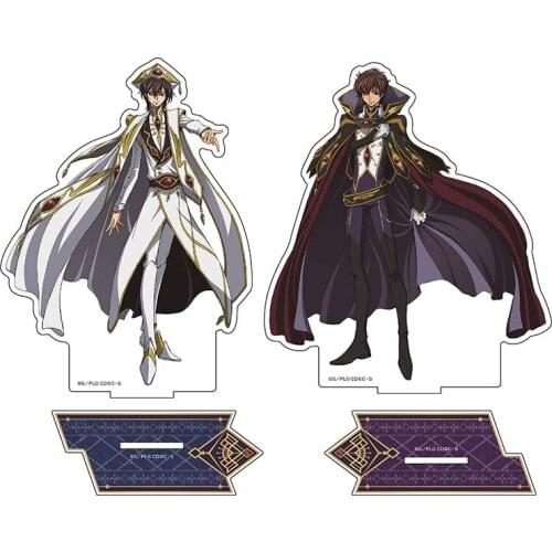 Anime CODE GEASS Lelouch of the Rebellion BL Stand Figure Model Plate Desktop Toy Decor Lelouch Lamperouge knight of Seven