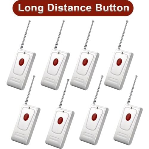Long Distance Wireless Calling System Receiver Transmitter Single Key with Antenna For Restaurant Service