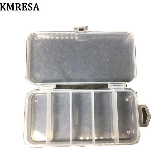 5 compartments Storage Case Fly Fishing Baits Spoon Hook Bait Tackle Plug Case Box Waterproof Fishing Tackle Boxing Pesca