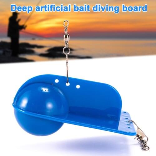 Diving Board Fishing Trolling Adjustable Weight Deep Artificial Bait Diver Plate RW